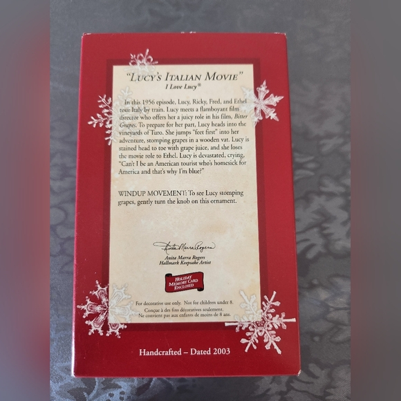 Hallmark I Love Lucy Ornament - Picture 2 of 4